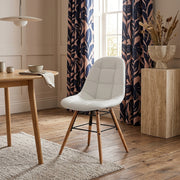 Silla Polipiel Madera - Tate Crema