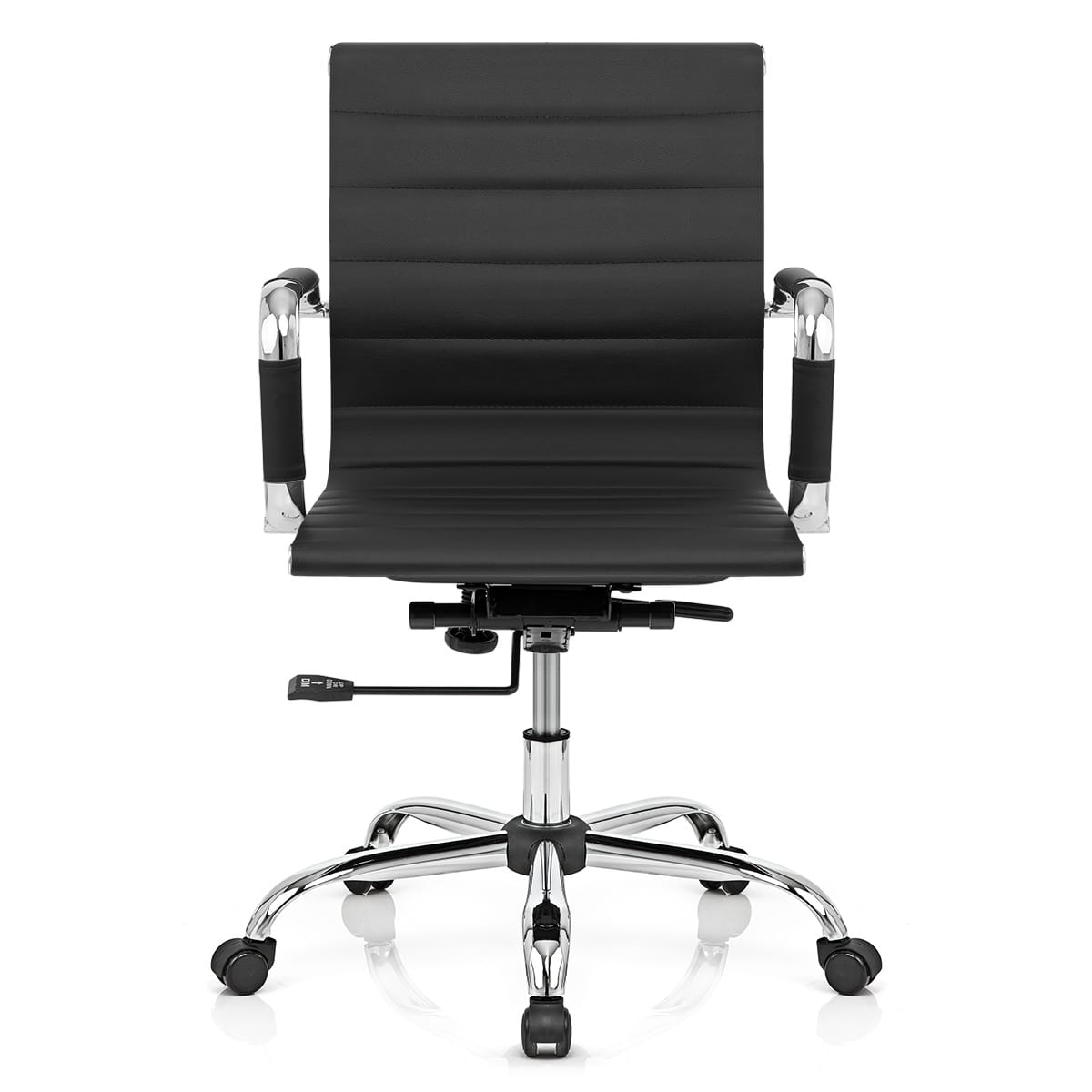 Silla de Oficina Polipiel - Tek Negro