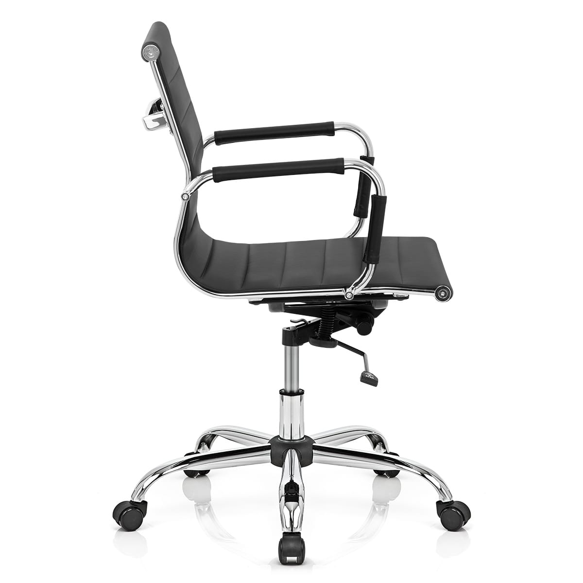 Silla de Oficina Polipiel - Tek Negro