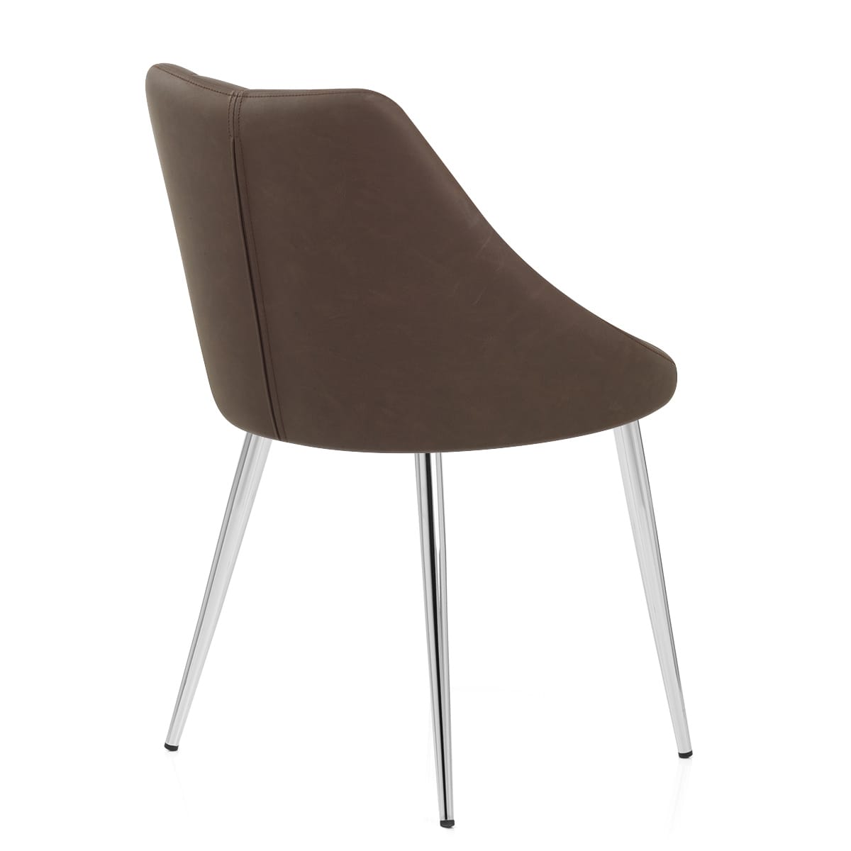 Silla Polipiel Metal - Tempo Marrón
