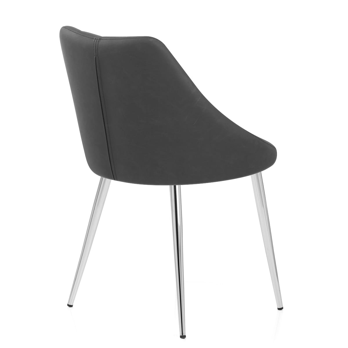 Silla Polipiel Metal - Tempo Gris Oscuro