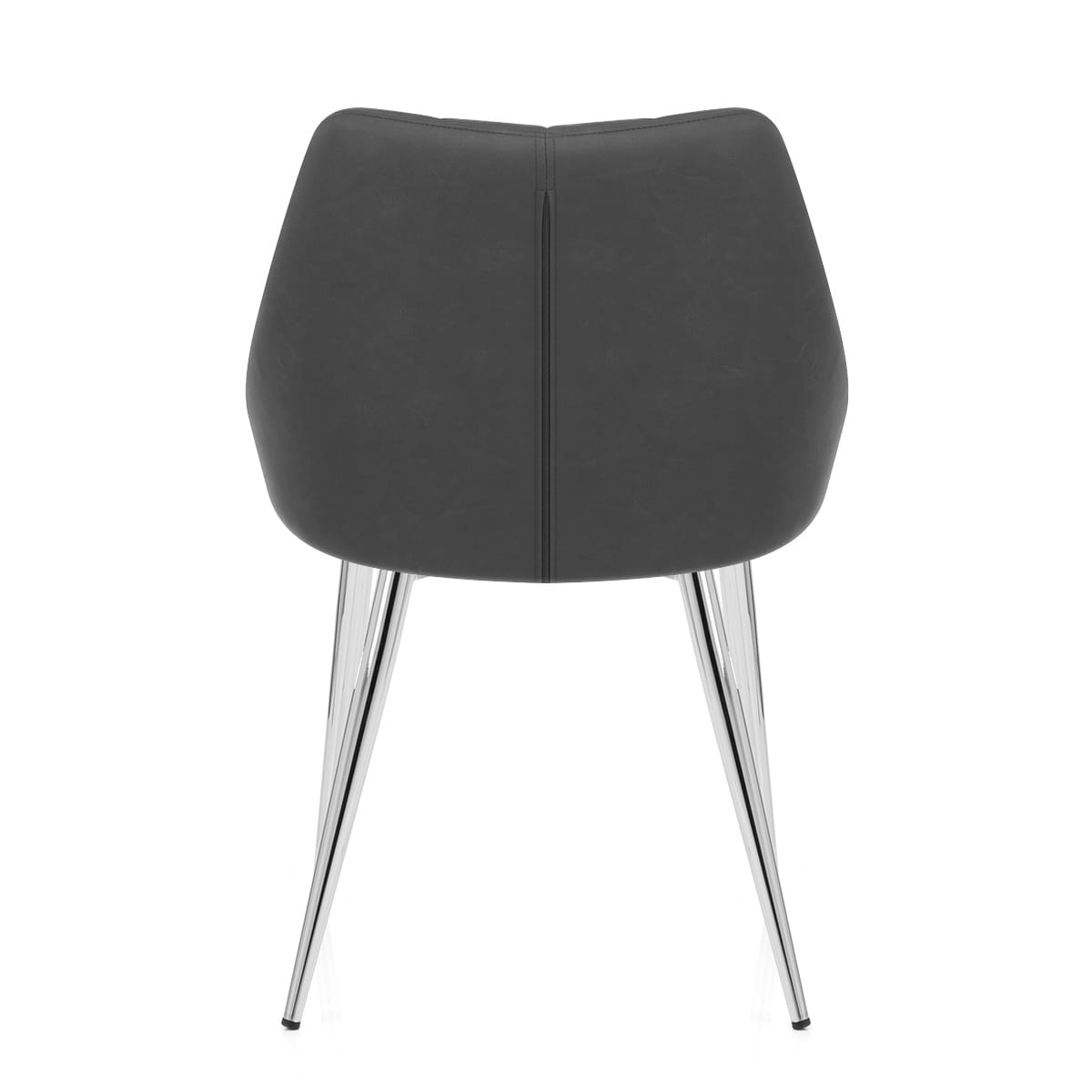 Silla Polipiel Metal - Tempo Gris Oscuro
