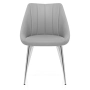 Silla Polipiel Metal - Tempo Gris
