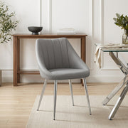 Silla Polipiel Metal - Tempo Gris
