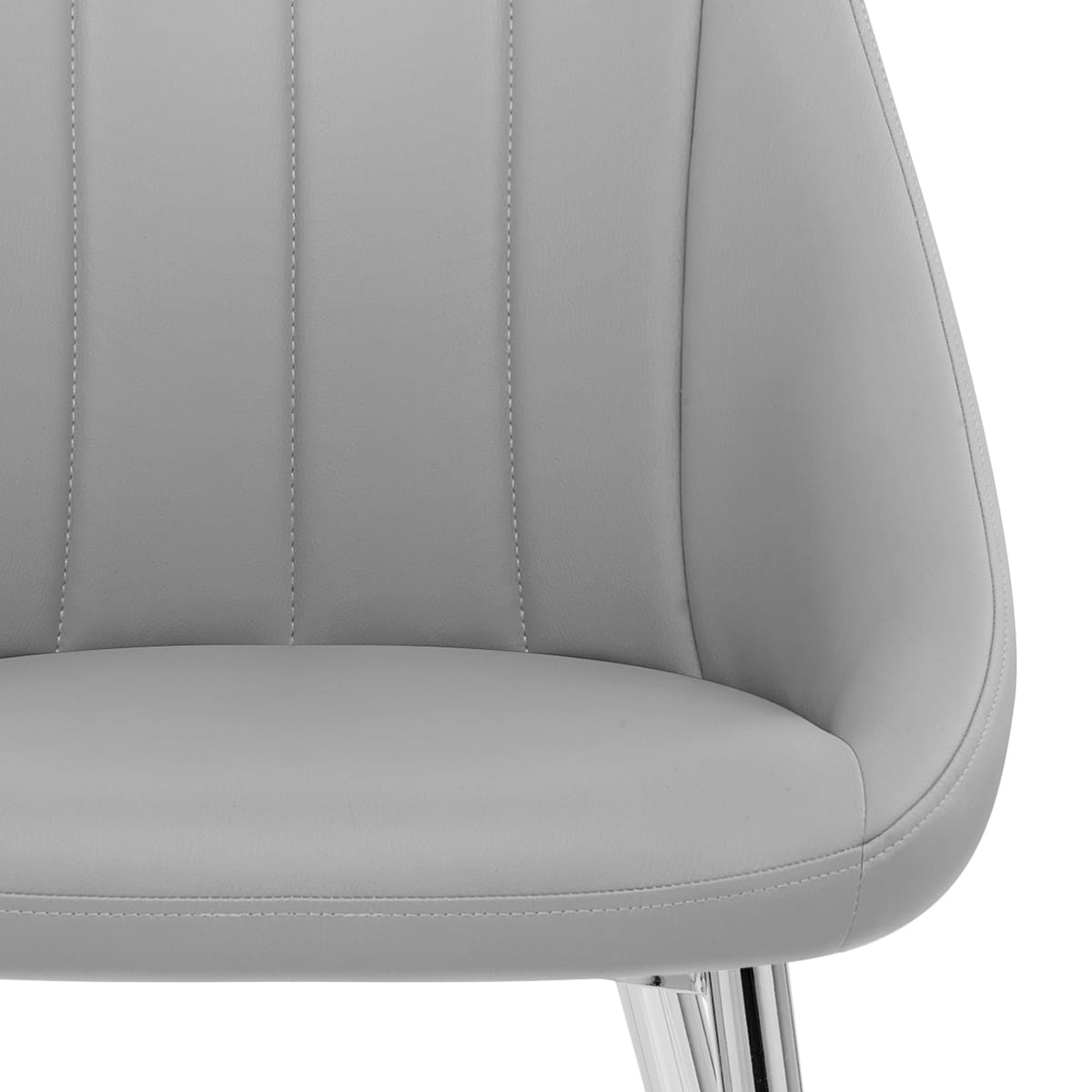 Silla Polipiel Metal - Tempo Gris