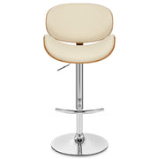 Taburete Polipiel Madera - Theo Crema