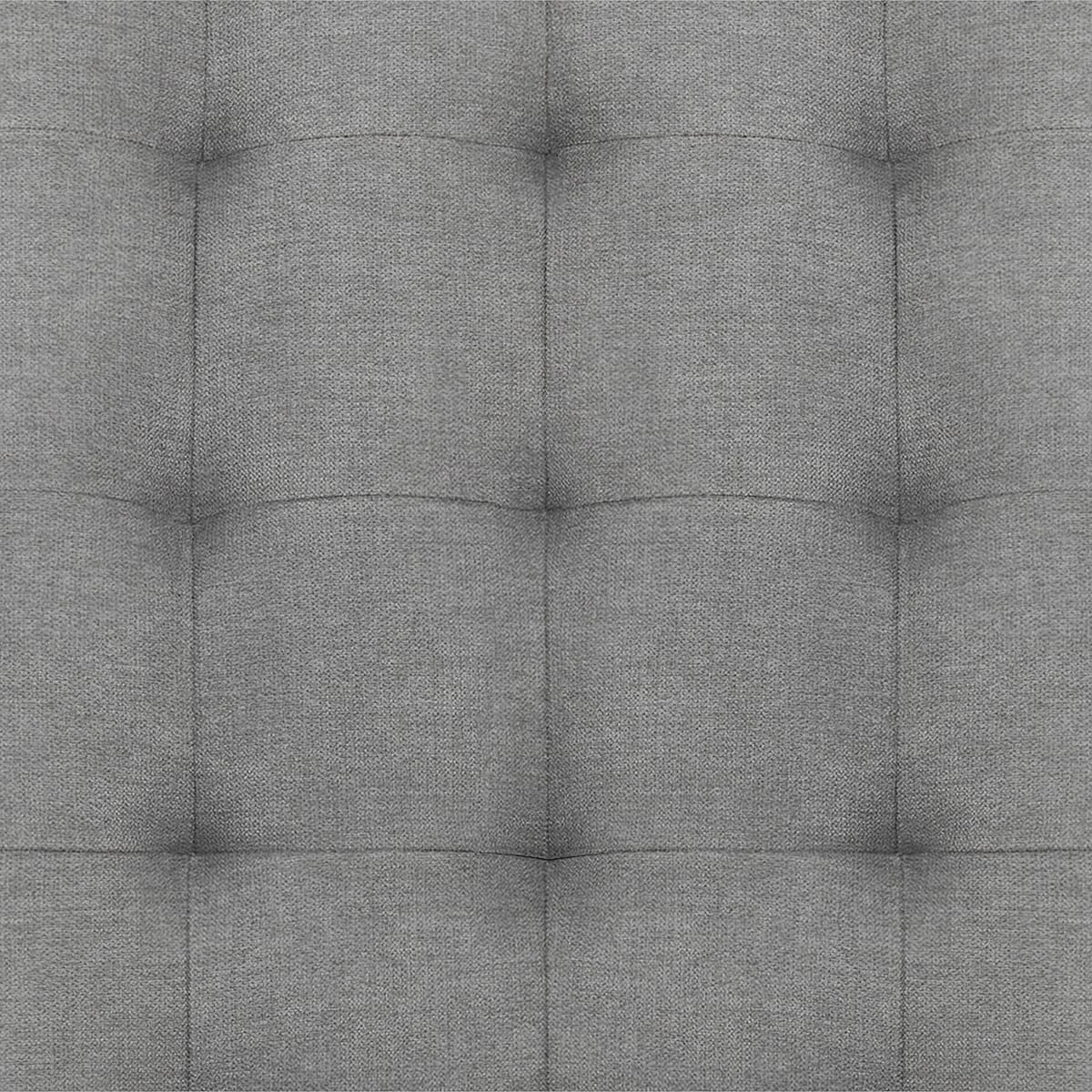 Silla Tela Patas Negras - Thornton Gris