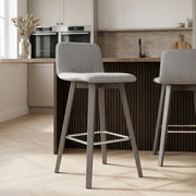 Taburete Tela Madera - Tide Gris
