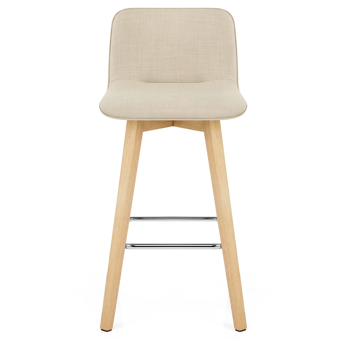 Taburete Tela Roble - Tide Crema