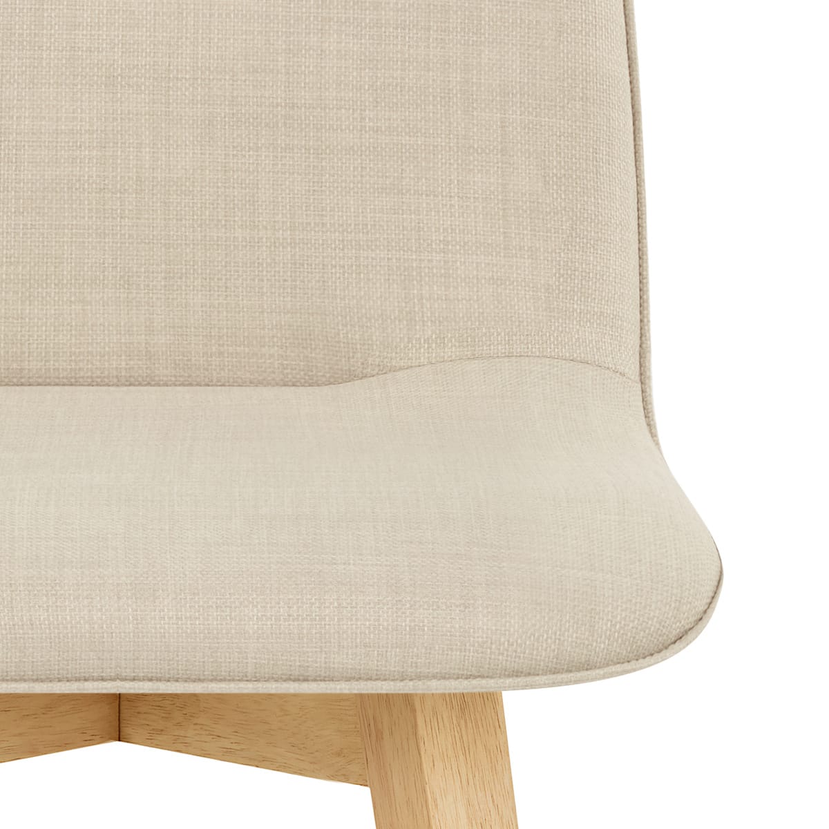 Taburete Tela Roble - Tide Crema