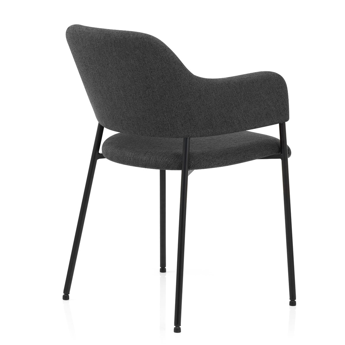 Silla Comedor Tela - Trent Gris Oscuro