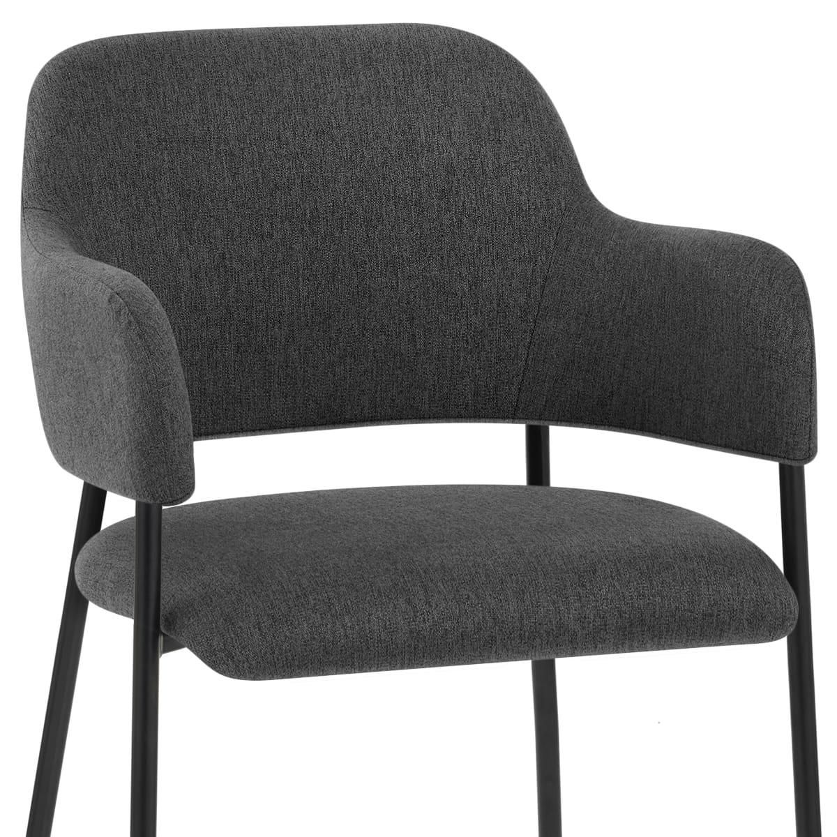 Silla Comedor Tela - Trent Gris Oscuro