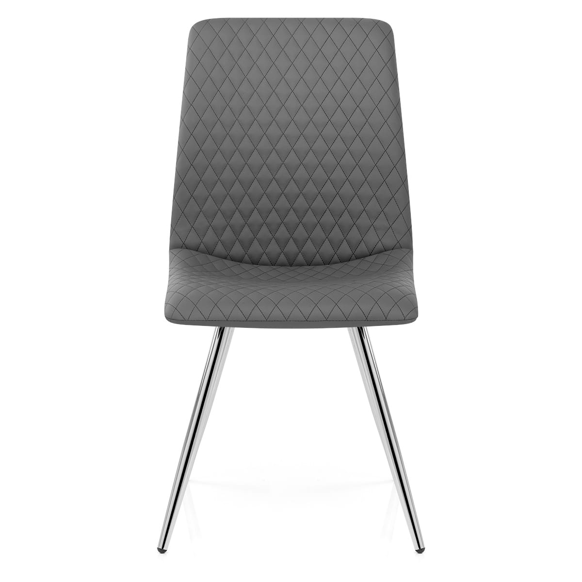 Silla Polipiel Cromo - Trevi Gris Oscuro