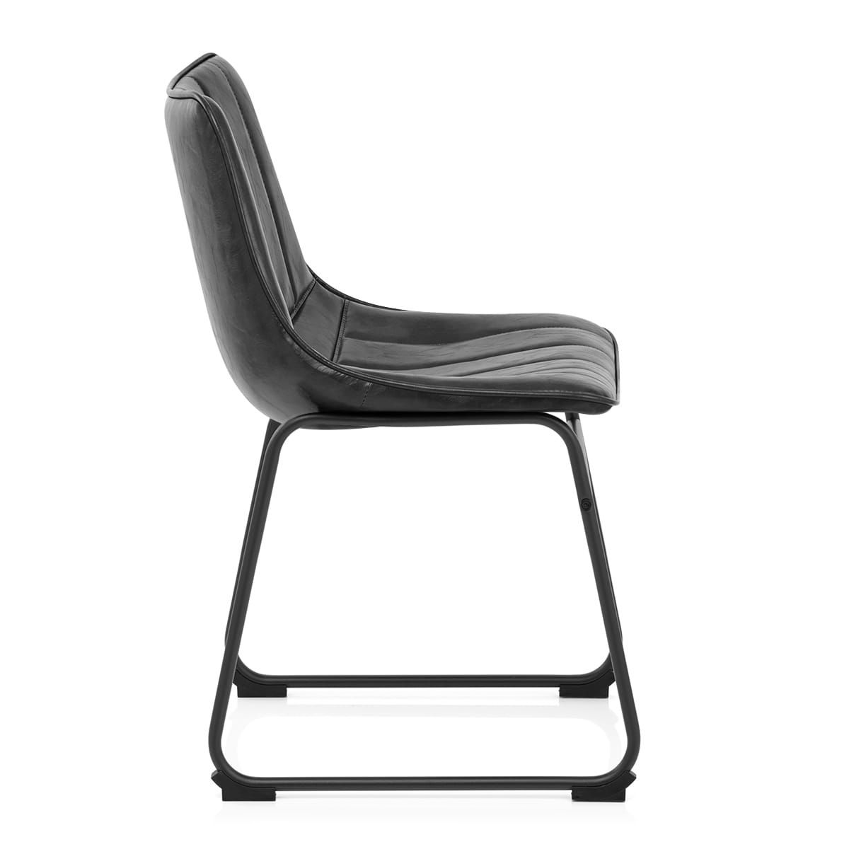 Silla Polipiel Metal - Tucker Negro