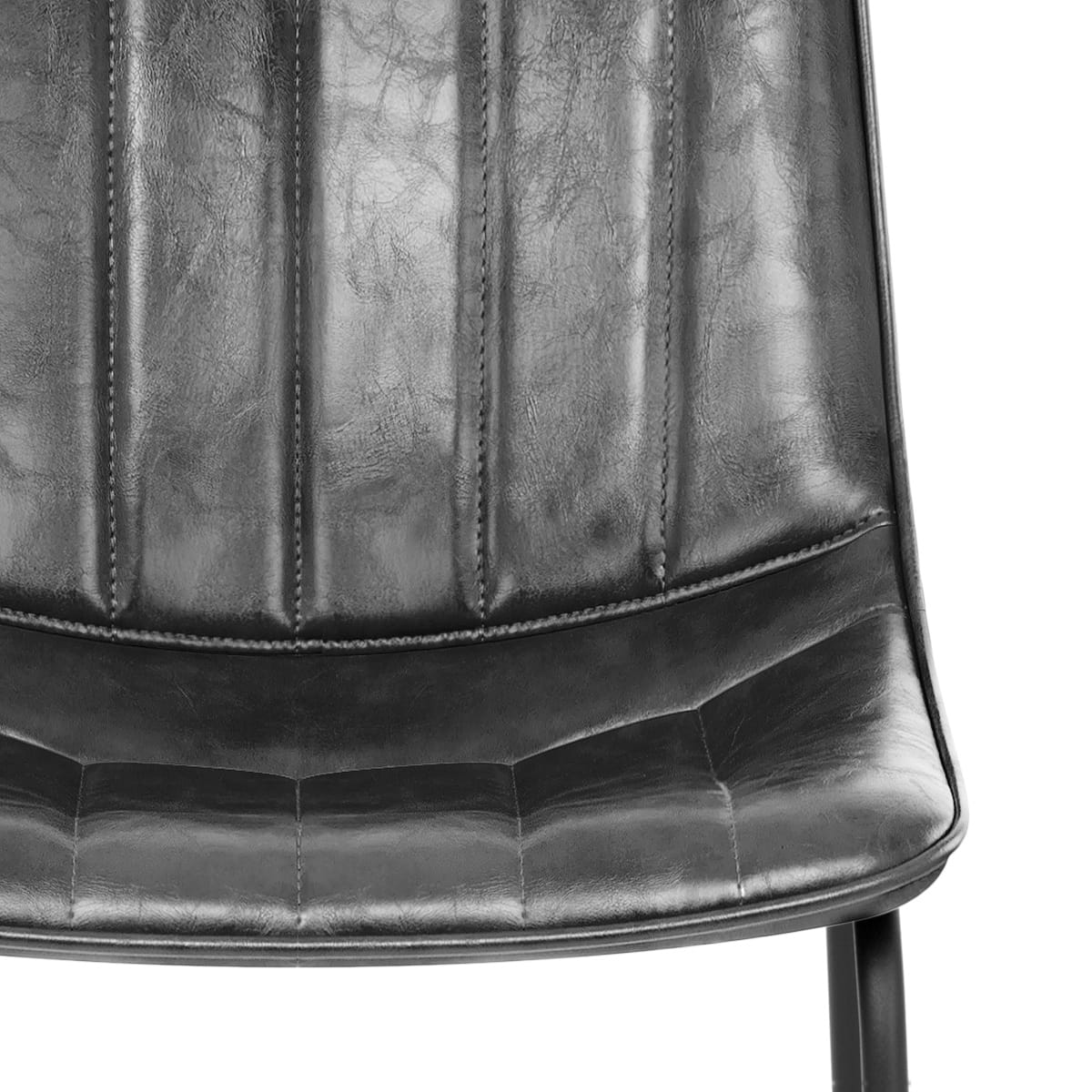 Silla Polipiel Metal - Tucker Negro
