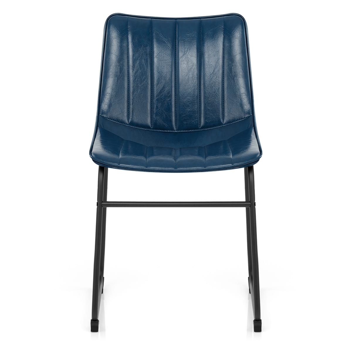 Silla Polipiel Metal - Tucker Azul