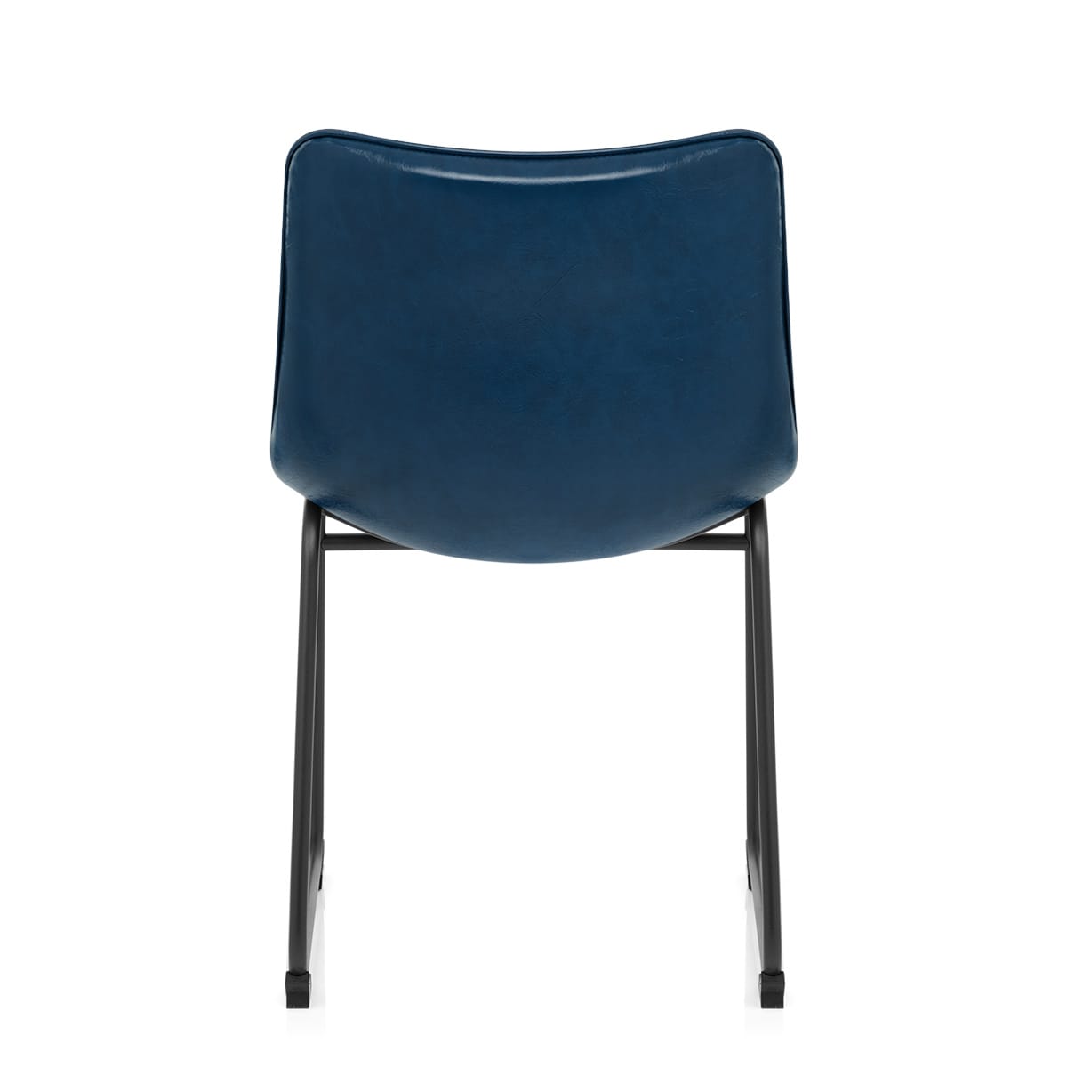 Silla Polipiel Metal - Tucker Azul