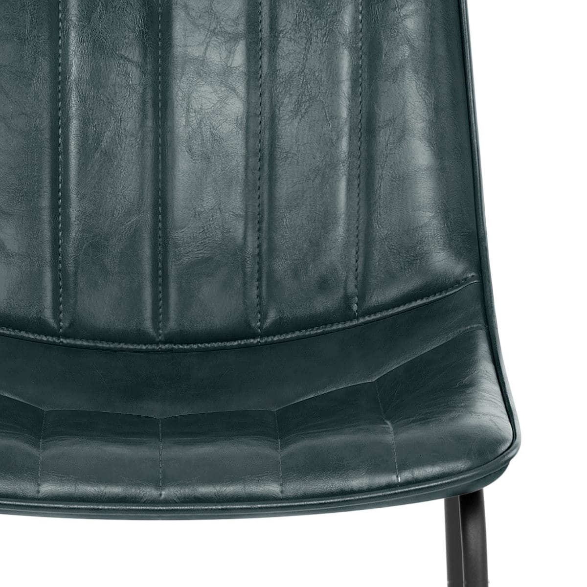 Silla Polipiel Metal - Tucker Verde