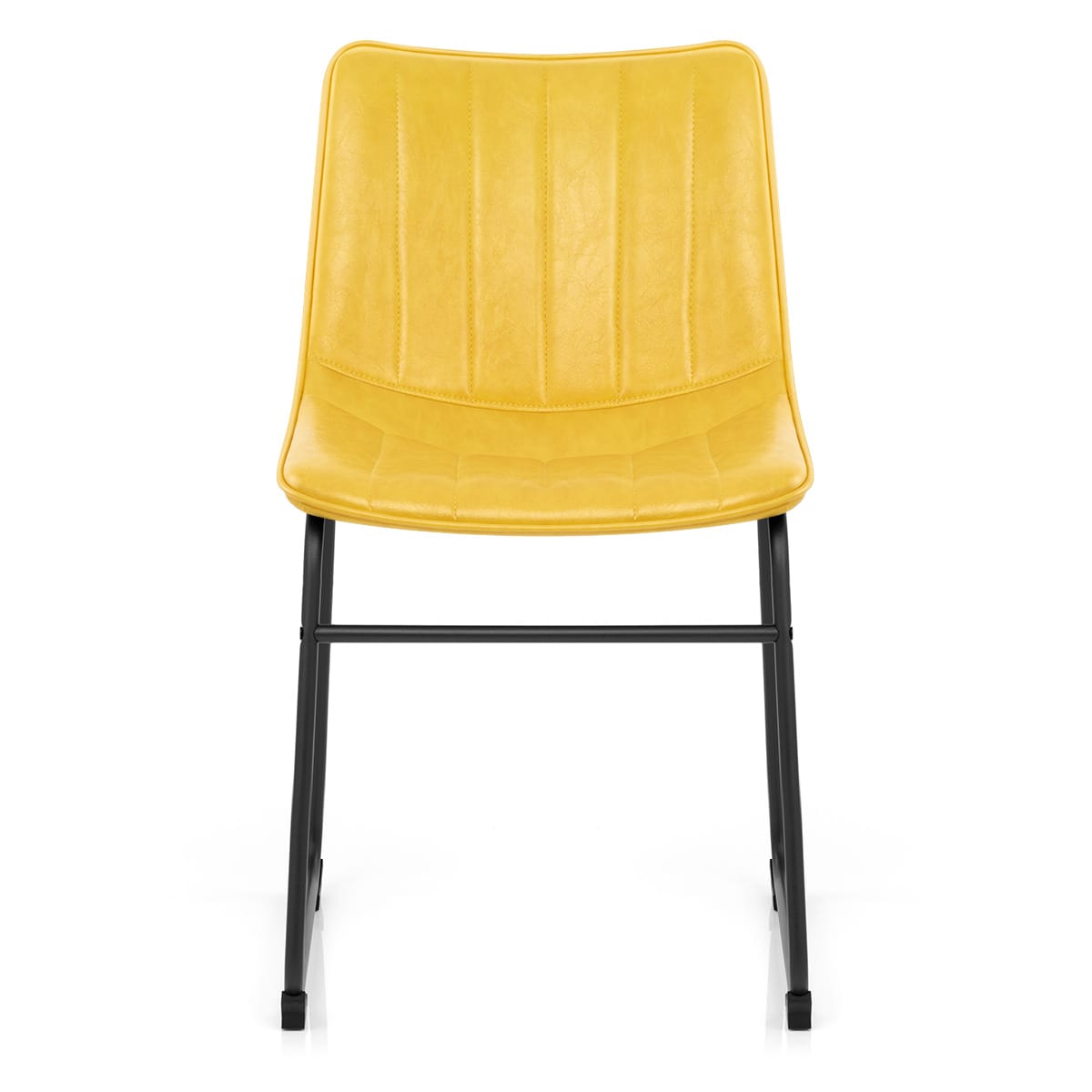 Silla Polipiel Metal - Tucker Amarillo