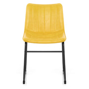 Silla Polipiel Metal - Tucker Amarillo