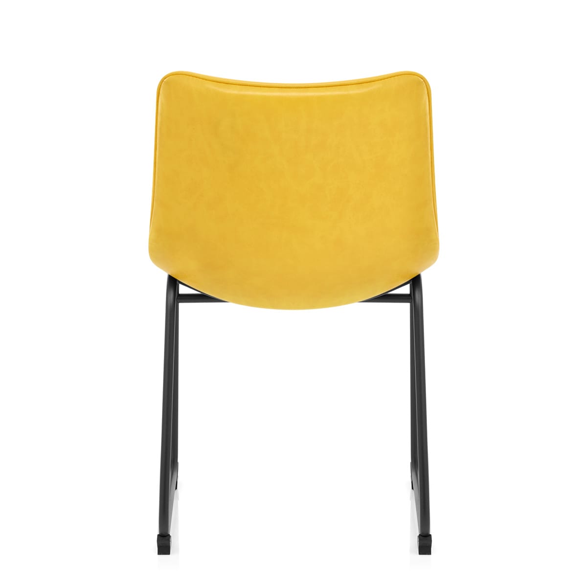 Silla Polipiel Metal - Tucker Amarillo