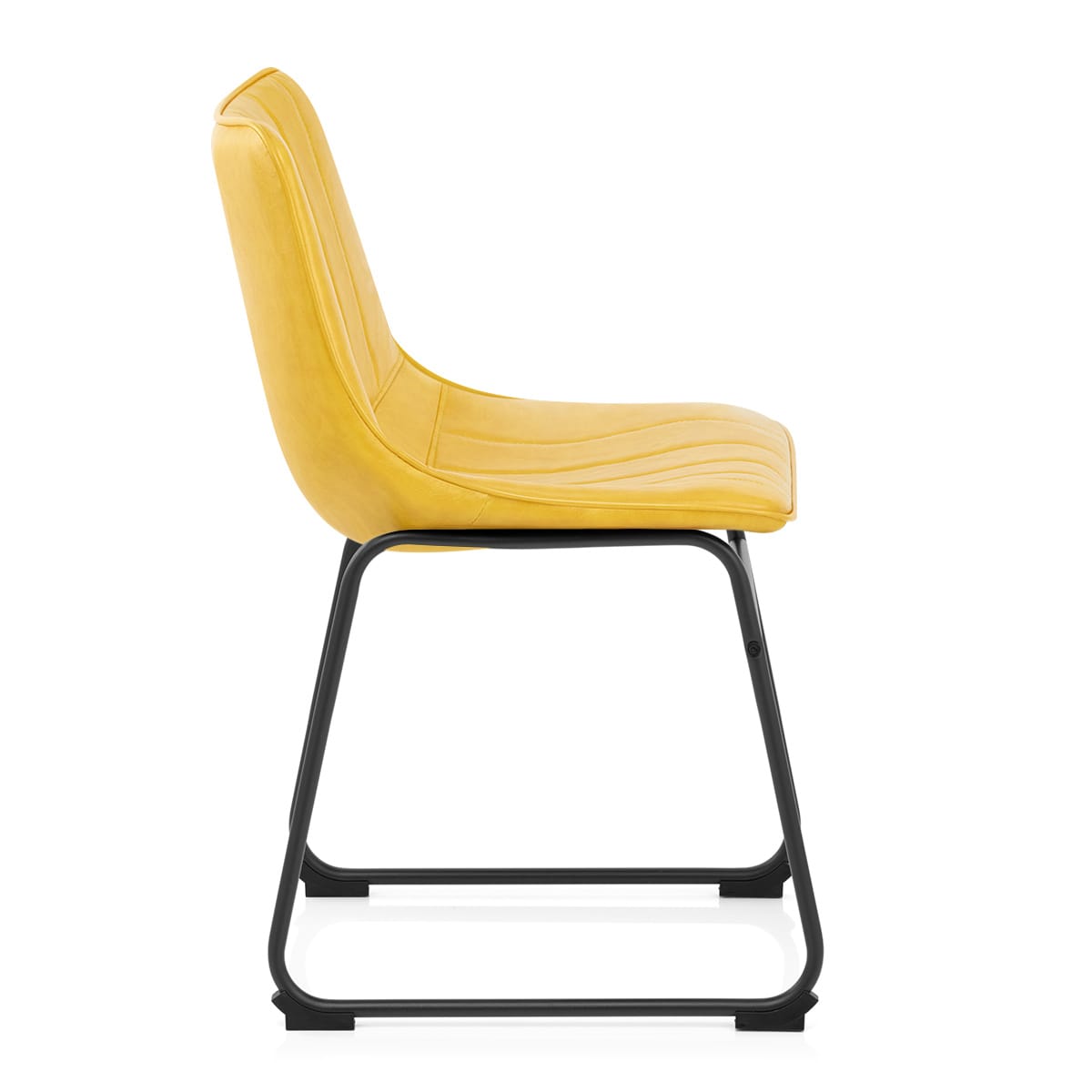 Silla Polipiel Metal - Tucker Amarillo