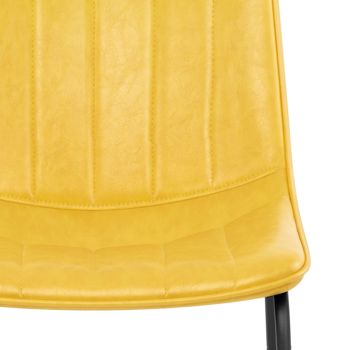 Silla Polipiel Metal - Tucker Amarillo