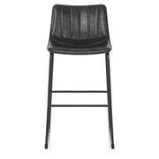 Taburete Polipiel Metal - Tucker Negro