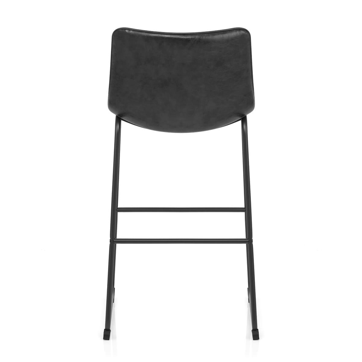 Taburete Polipiel Metal - Tucker Negro