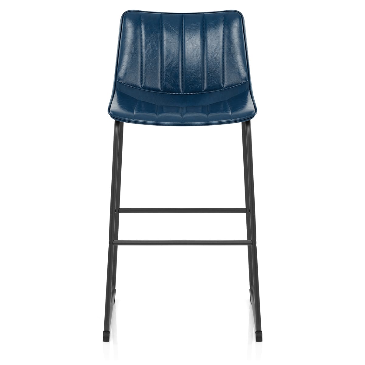 Taburete Polipiel Metal - Tucker Azul