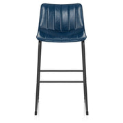 Taburete Polipiel Metal - Tucker Azul