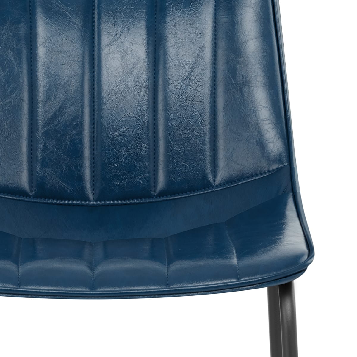 Taburete Polipiel Metal - Tucker Azul