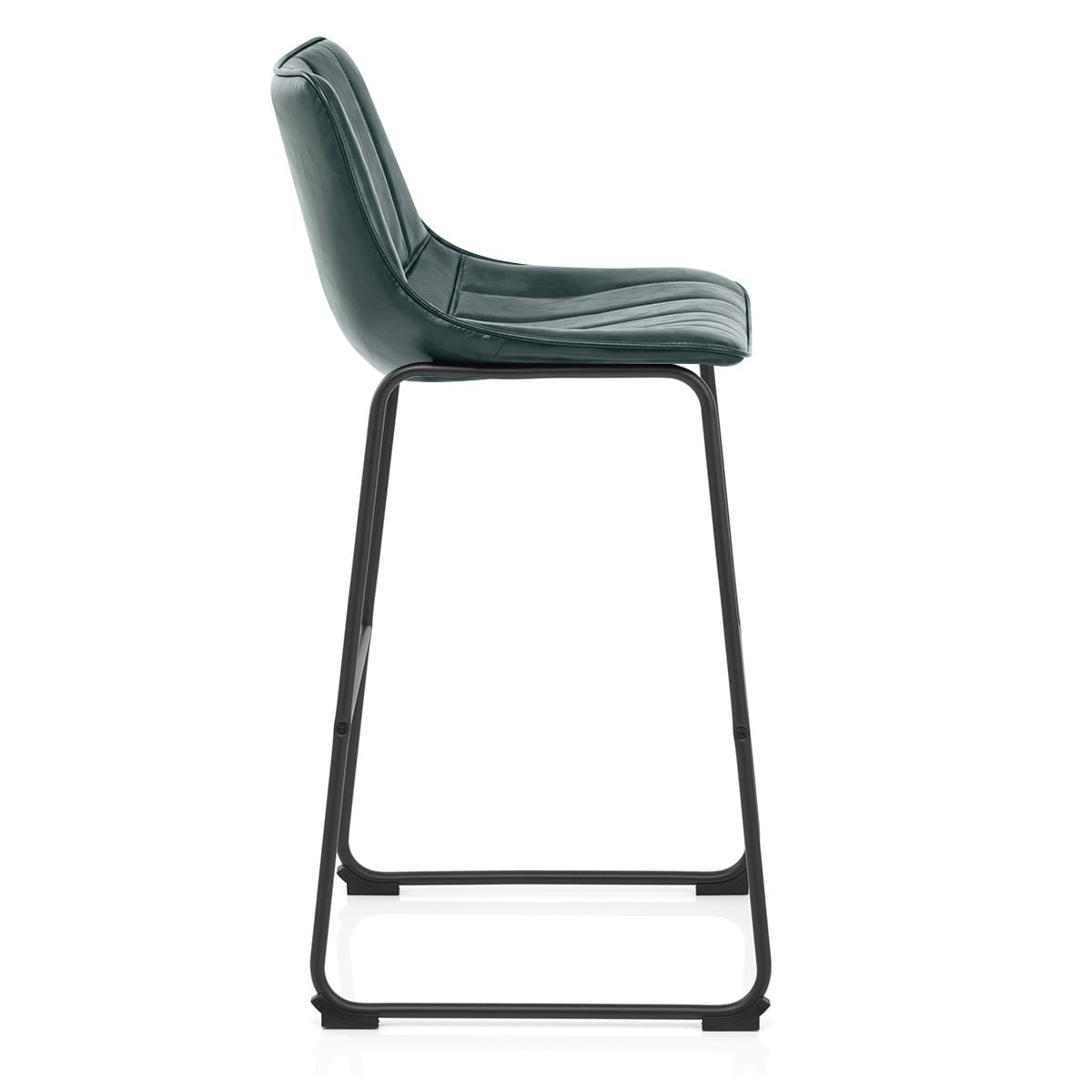 Taburete Polipiel Metal - Tucker Verde