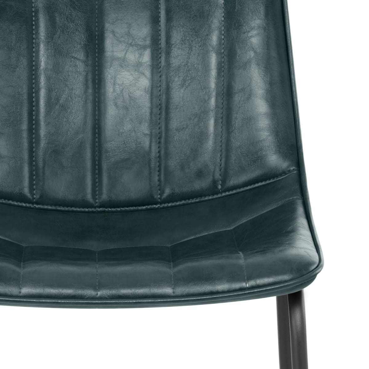 Taburete Polipiel Metal - Tucker Verde