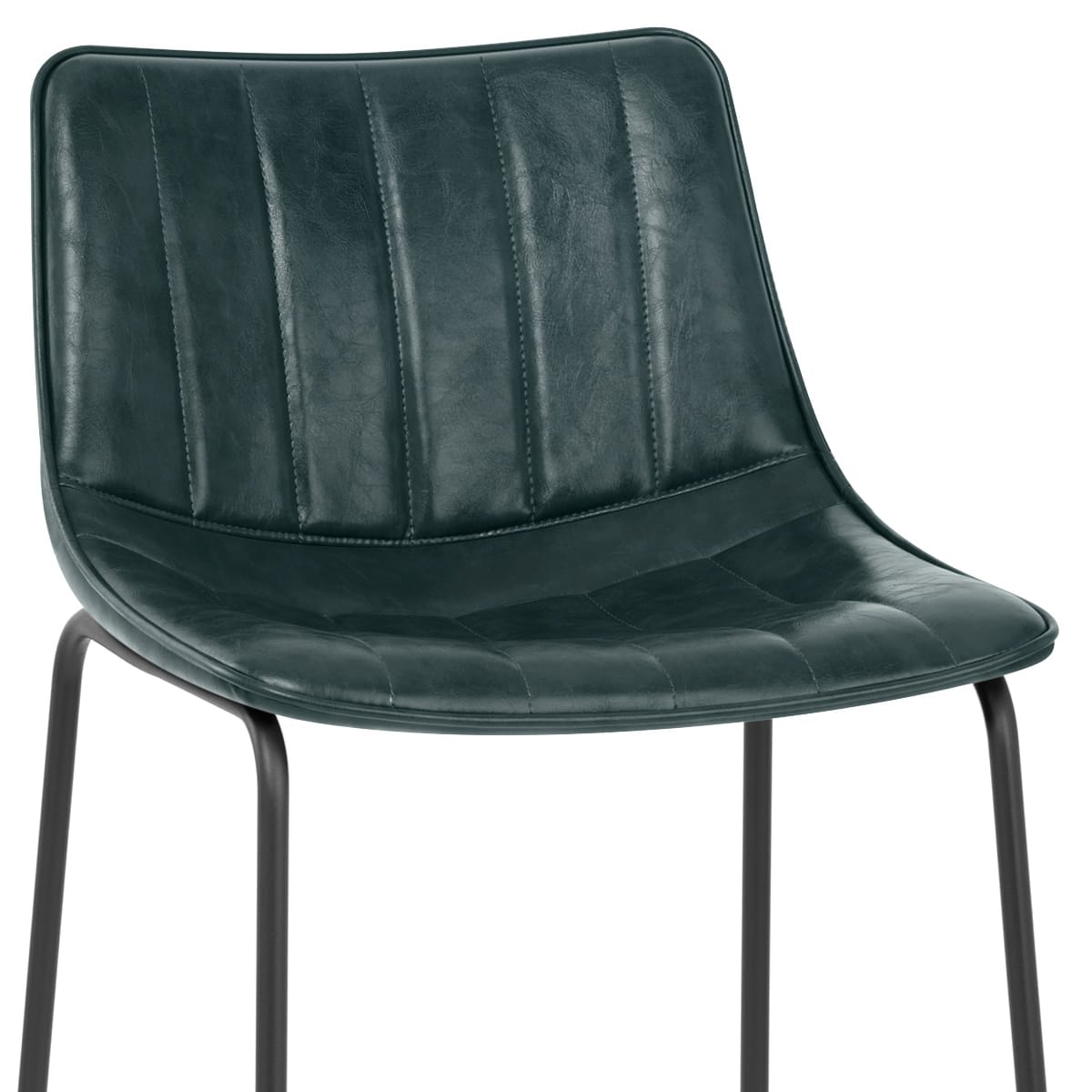 Taburete Polipiel Metal - Tucker Verde
