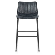 Taburete Polipiel Metal - Tucker Azul Oscuro