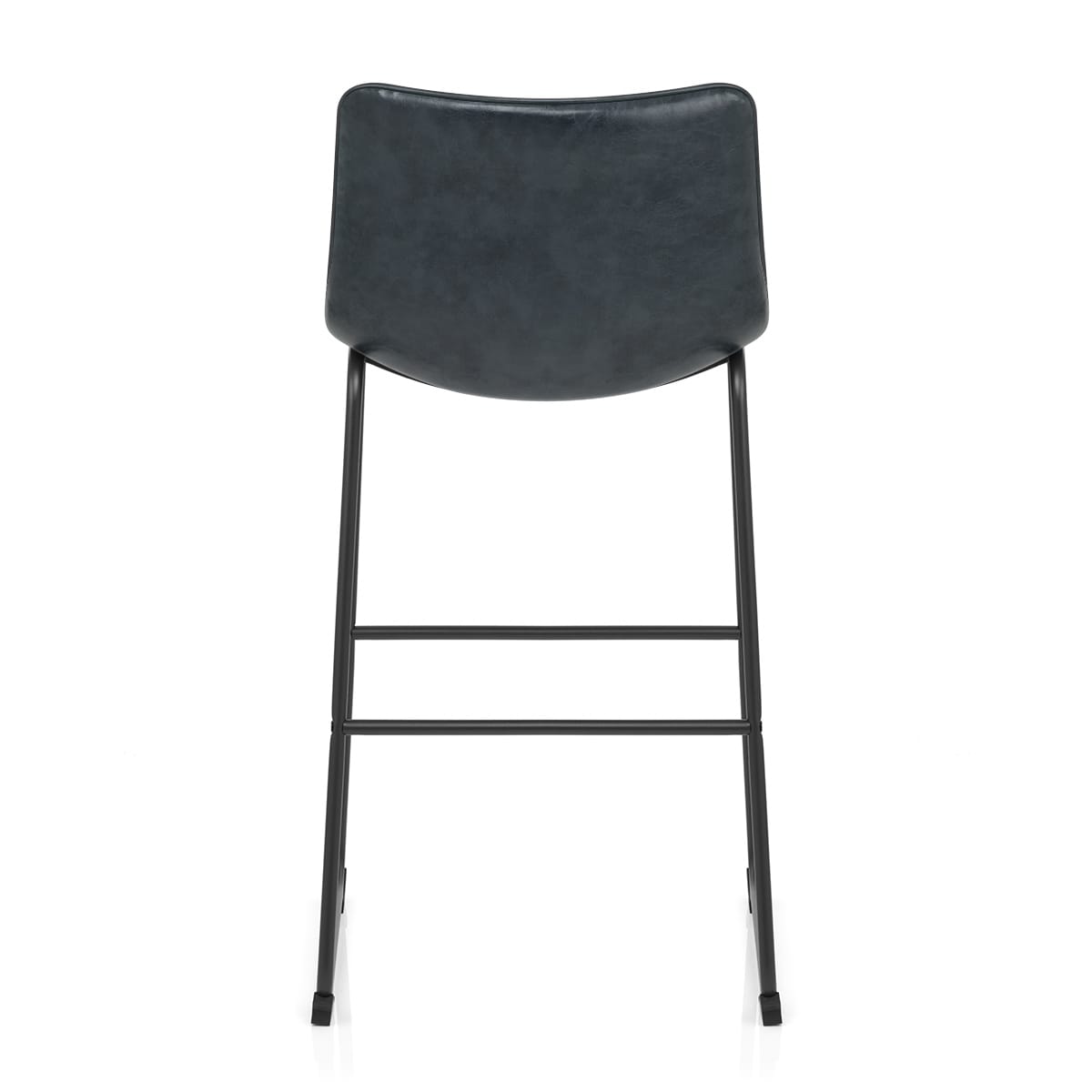 Taburete Polipiel Metal - Tucker Azul Oscuro