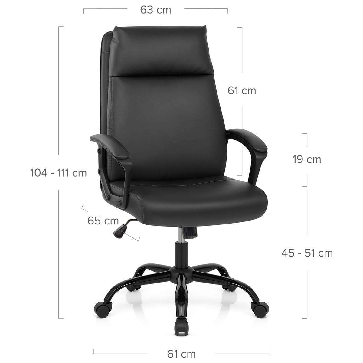 Sedia da Ufficio - Turin Negro