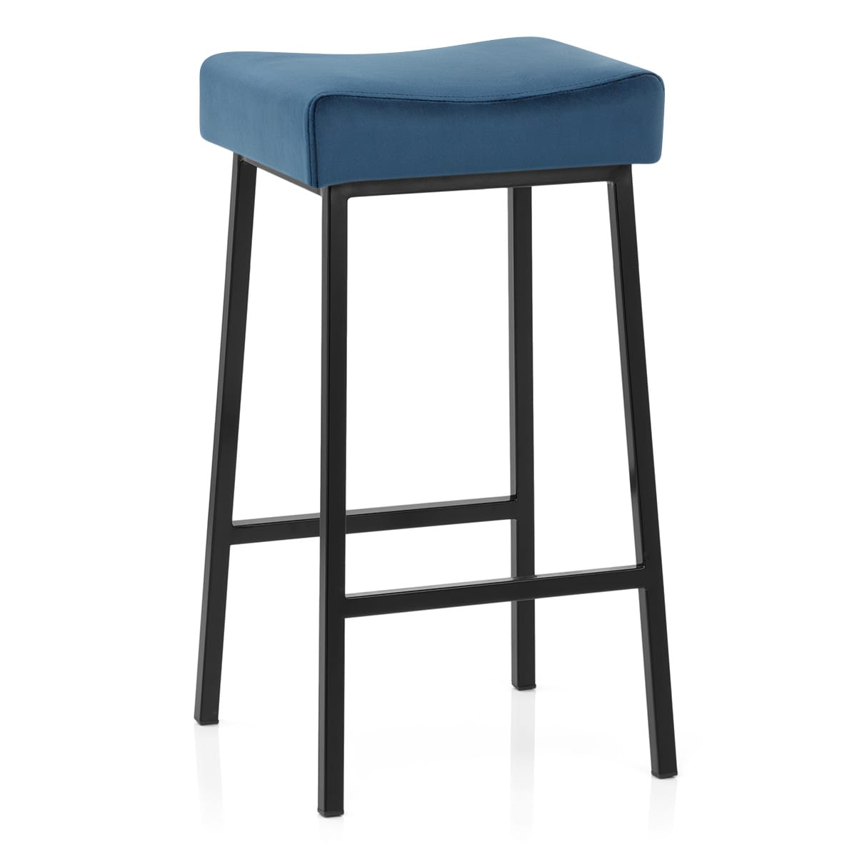 Banqueta Terciopelo - Uno Azul