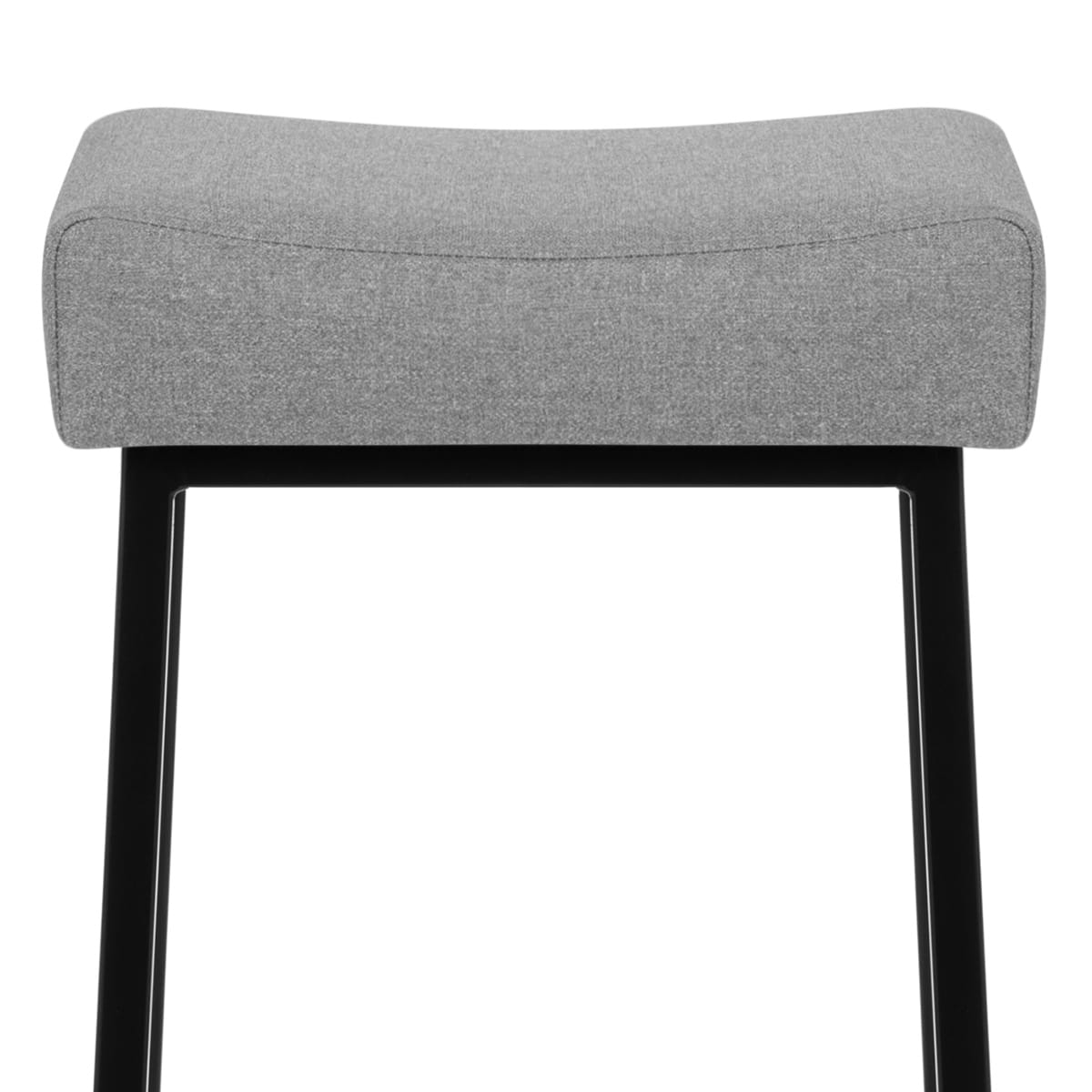 Banqueta Tela Metal - Uno Gris