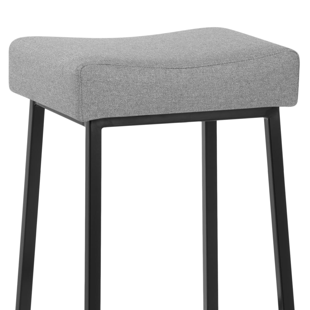Banqueta Tela Metal - Uno Gris