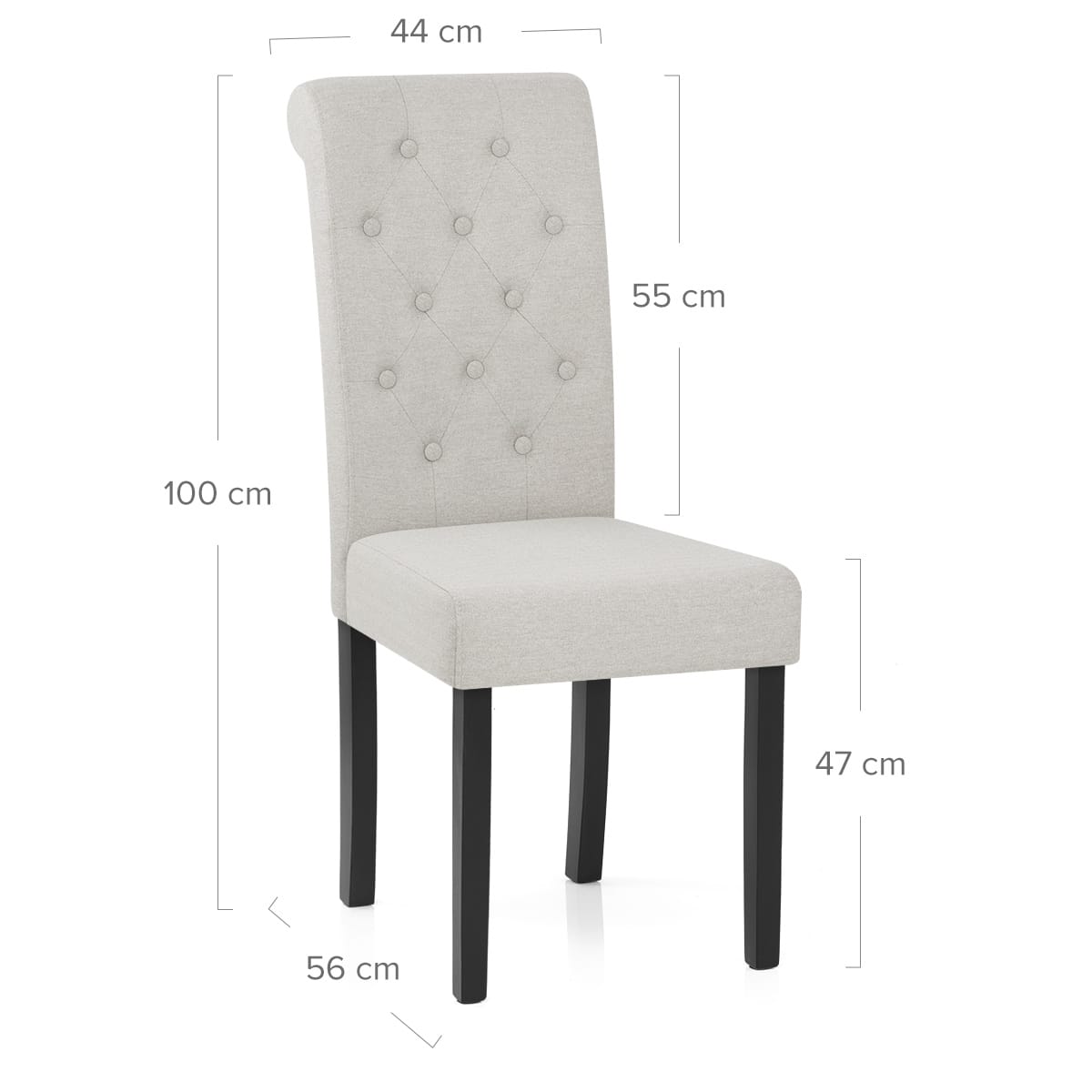 Silla Comedor Tela - Utah Gris Pardo