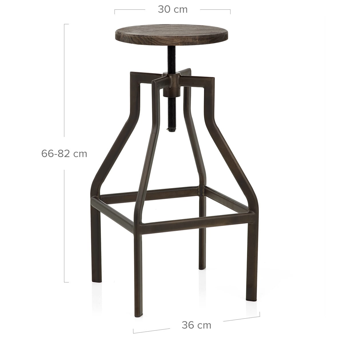 Taburete Madera Oscura - Vintage Revolution Madera