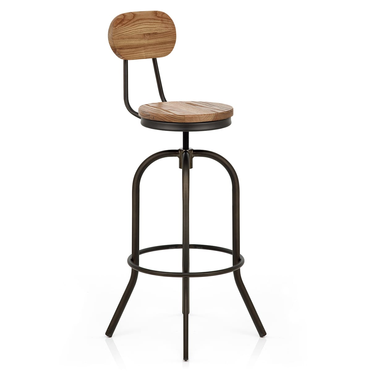 Taburete Madera Clara - Vintage Swivel Madera