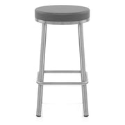 Taburete Polipiel Satinado - Visión Gris