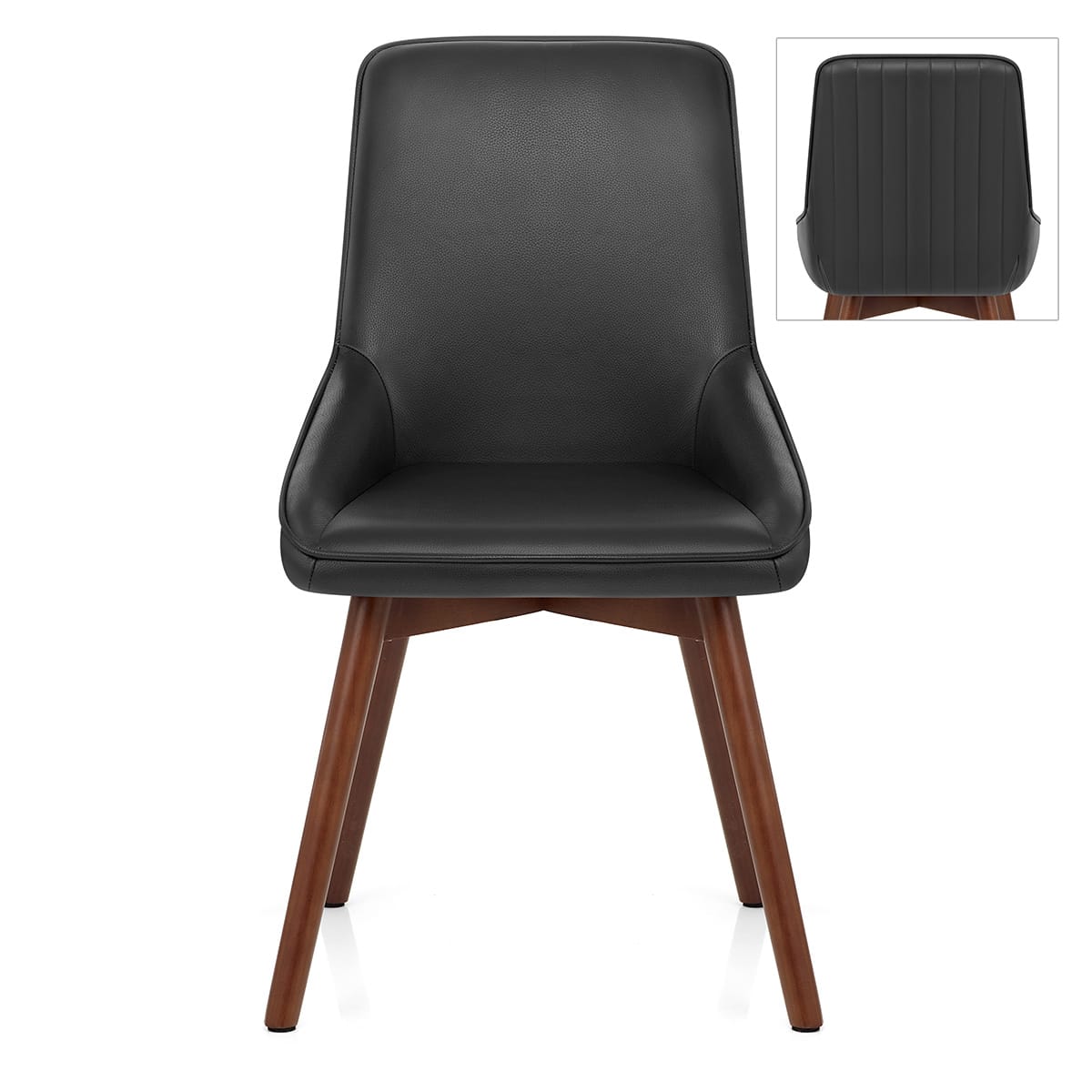 Silla Cuero Auténtico - Vito Negro