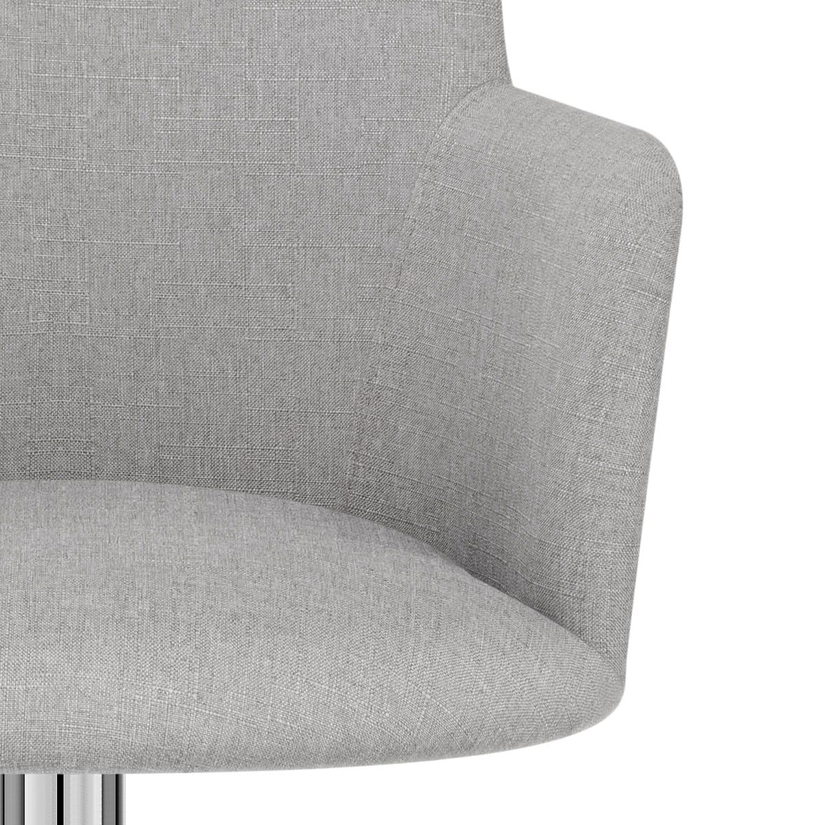 Taburete Tela Cromo - Vogue Gris